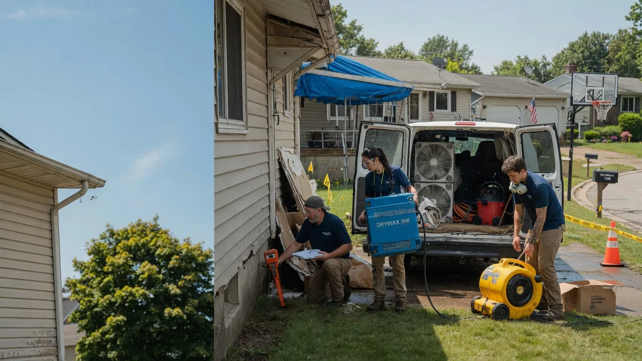 Ceiling Leak Cleanup in Canton, PA near me